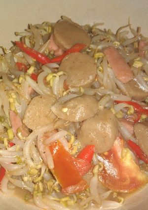 Foto resep Sayur Tauge Sosis Bakso