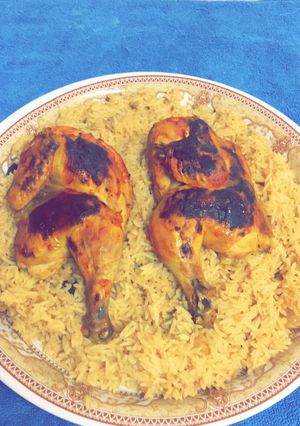 صورة لوصفة الكبسه بالدجاج