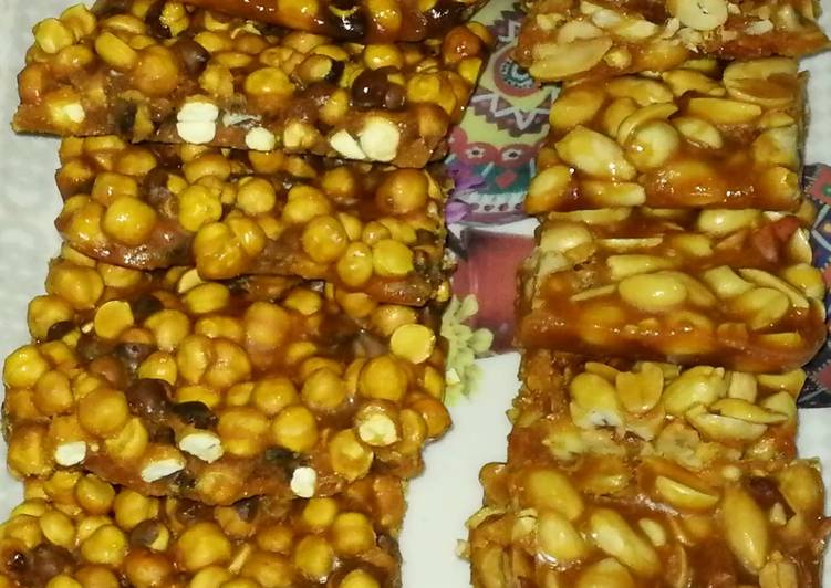 Chany or peanut ki chikki