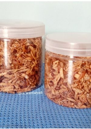 Foto resep Bawang goreng teri renyah