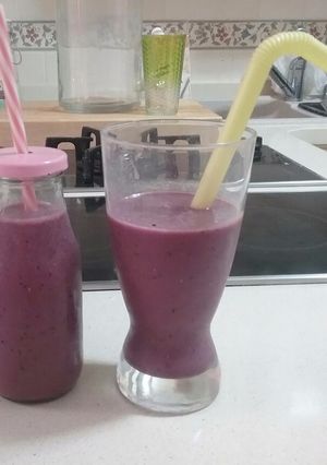 Una foto de Smoothie de frutos rojos