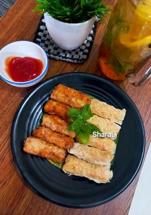 Foto resep 120. Lumpia Ayam Wortel Pake Kulit Tahu
