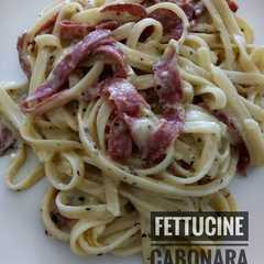 รูปของ Fettucine Cabonara