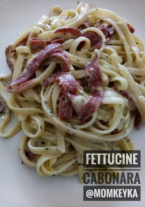 Foto resep Fettucine Cabonara