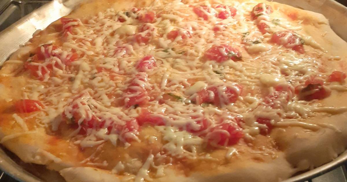 Pizza con Queso Sardo Rallado Receta de Cielo Cookpad