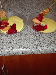 A picture of My simple Sunday dessert.