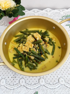 Foto resep Sayur lodeh tempe kacang panjang