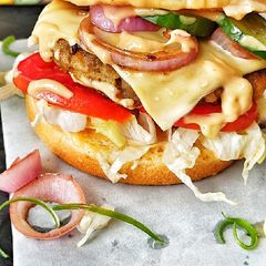 A picture of Beef burger.