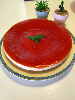 Una foto de Tarta de queso sin horno