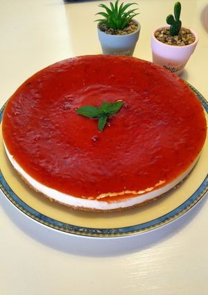 Una foto de Tarta de queso sin horno