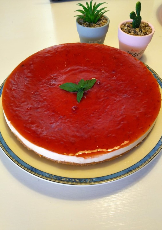 Una foto de Tarta de queso sin horno