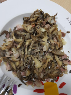 Una foto de Setas con Panceta