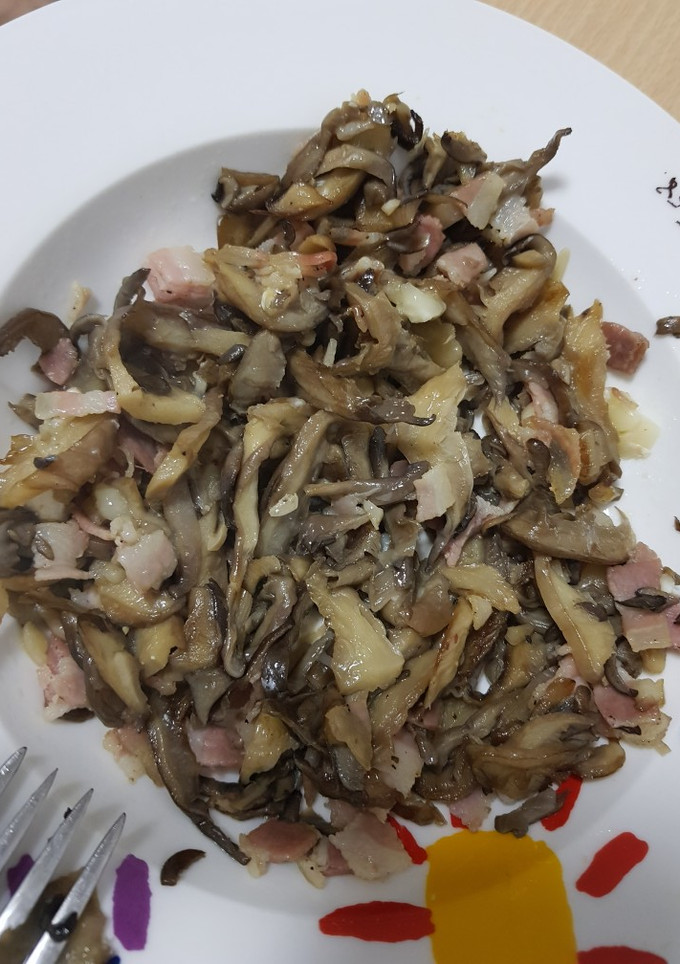 Una foto de Setas con Panceta