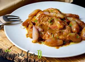 Foto principal de 🍗 Contramuslos de pollo con chalotas y salsa de mostaza y miel🍗