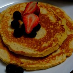A picture of American Buttermilk pancakes.