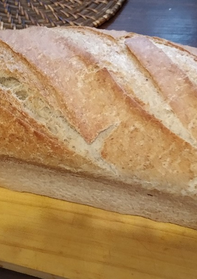 Una foto de Pan de trigo blanco y masa madre de centeno