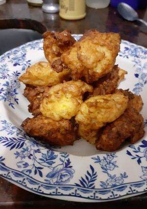 Una foto de Buñuelos de coliflor