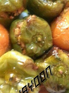 صورة لوصفة محشي الفلفل والطماطم 🍅🍆