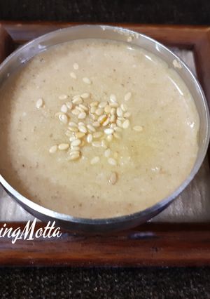 A picture of Homemade Tahini.