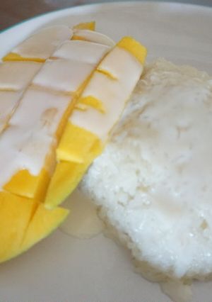 Foto resep Mango Sticky Rice tanpa santan