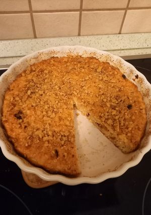 Túrós zabpelyhes szelet 🥮 recept fotója