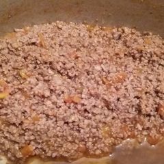 A picture of Fried minced meat.