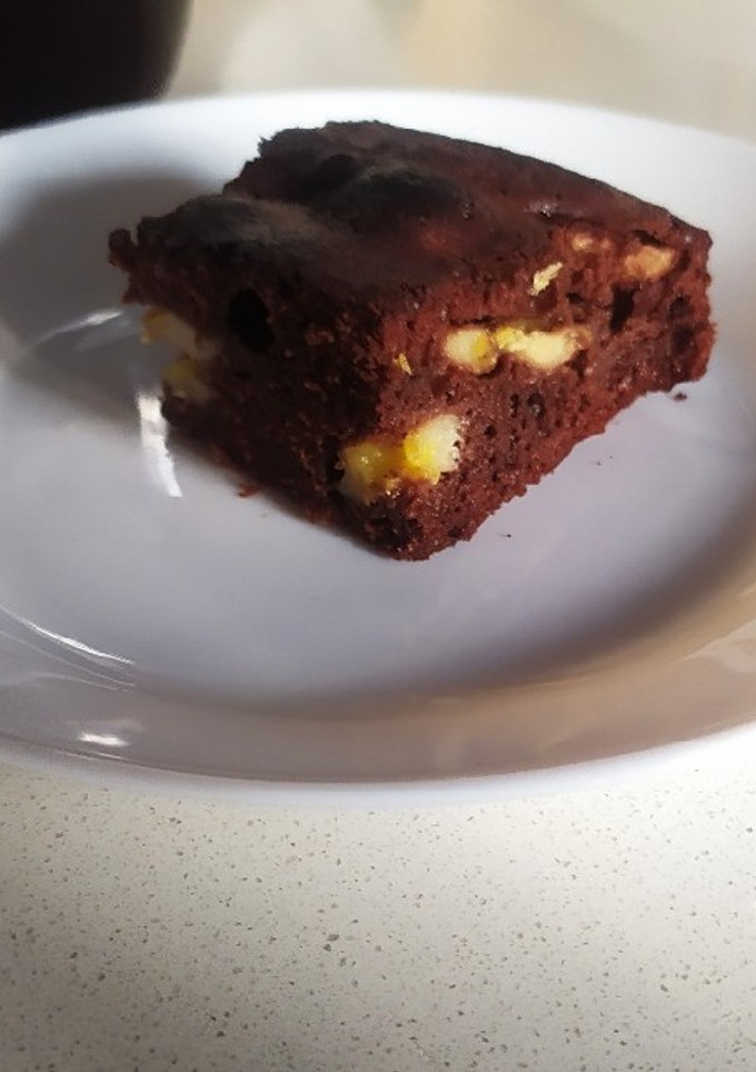 Una foto de Bizcocho de chocolate y plátano