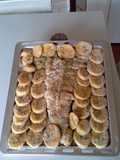 Coda di rospo o rana pescatrice al forno con patate rustiche