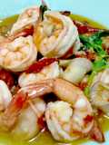 ผัดกะเพรากุ้ง