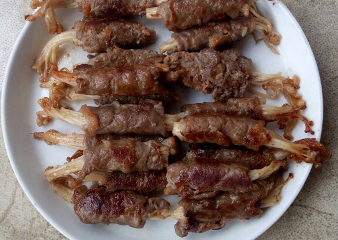Beef Enoki Roll