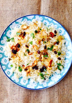 A picture of Ghee Rice.