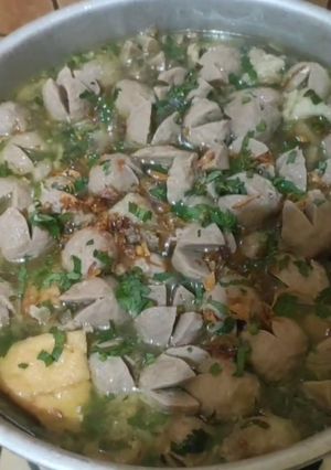 Foto resep Tahun baru bikin baso kuah sama ng'grill