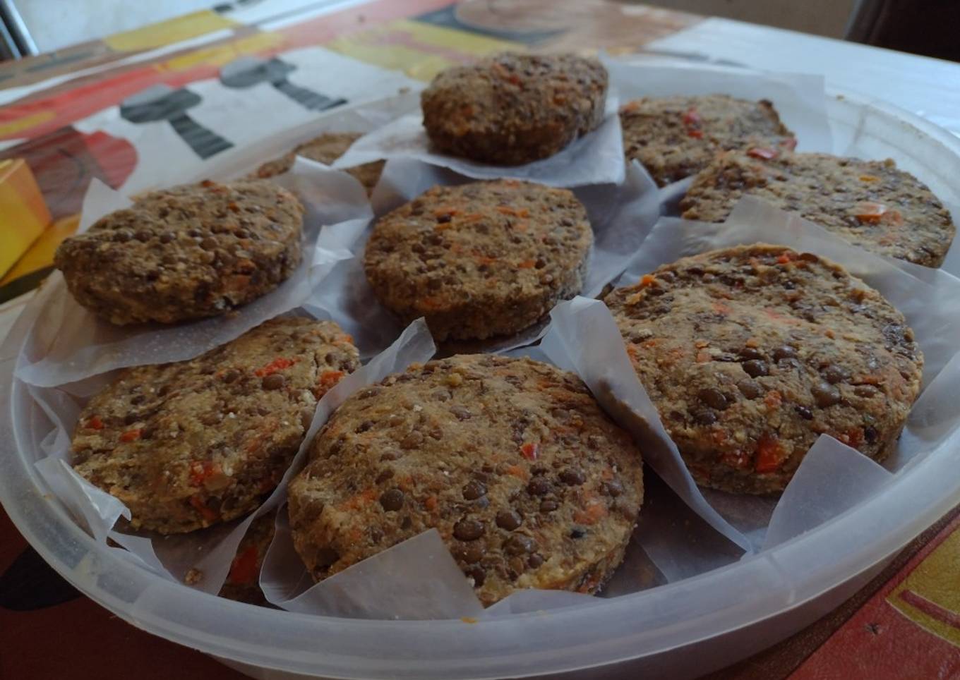 Hamburguesas de lentejas