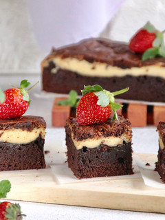 Foto resep Brownies cheese cake