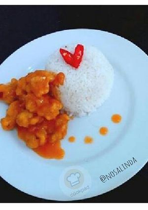 Foto resep Ayam kuluyuk (Sweet and sour chicken, ayam saus asam manis)