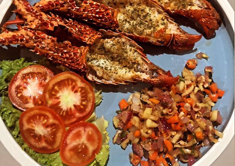 Cara Membuat Lobster panggang sambal matah Kekinian