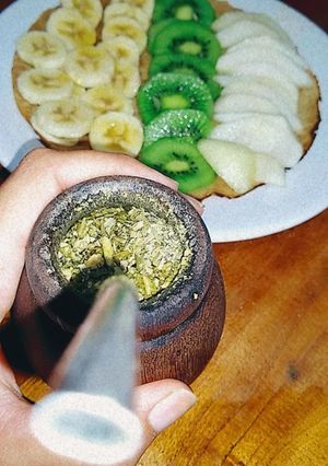 Una foto de Panqueque con harina integral y avena
