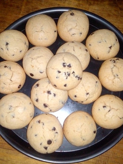 Una foto de Galletas con chispas de chocolate