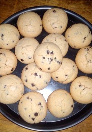Una foto de Galletas con chispas de chocolate