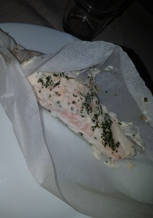 Une photo de Papillote de saumon