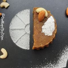 Gulkand Chanadal Halva A picture of Gulkand Chanadal Halva.