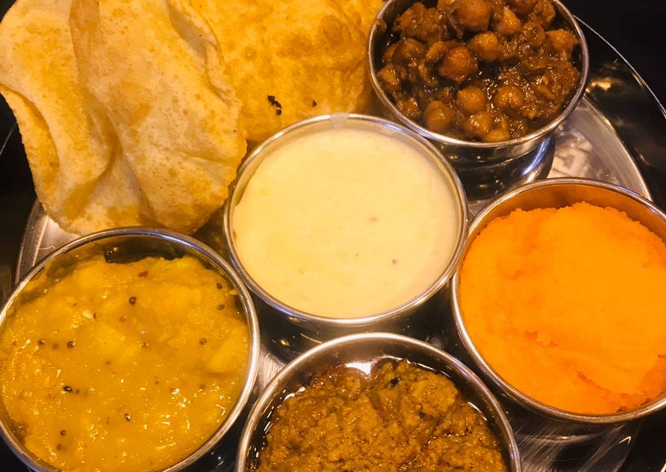 Halwa poori thalli<br />Part 4 (fry seekh kabab)