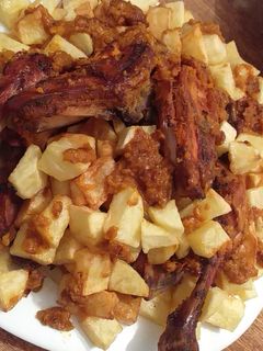 صورة لوصفة دجاجة محمرة بأروع تتبيلة