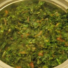 A picture of Fried kales.