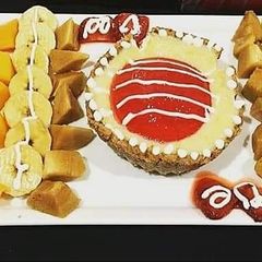 A picture of Custard fruit tart.