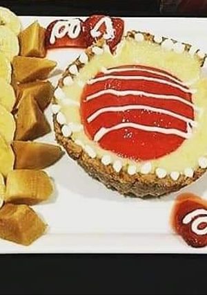 A picture of Custard fruit tart.