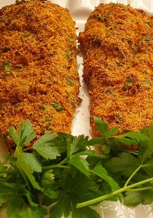 A picture of Baked hake fish recipe.