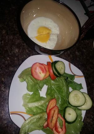 A picture of Oven Baked Egg & Veggies.