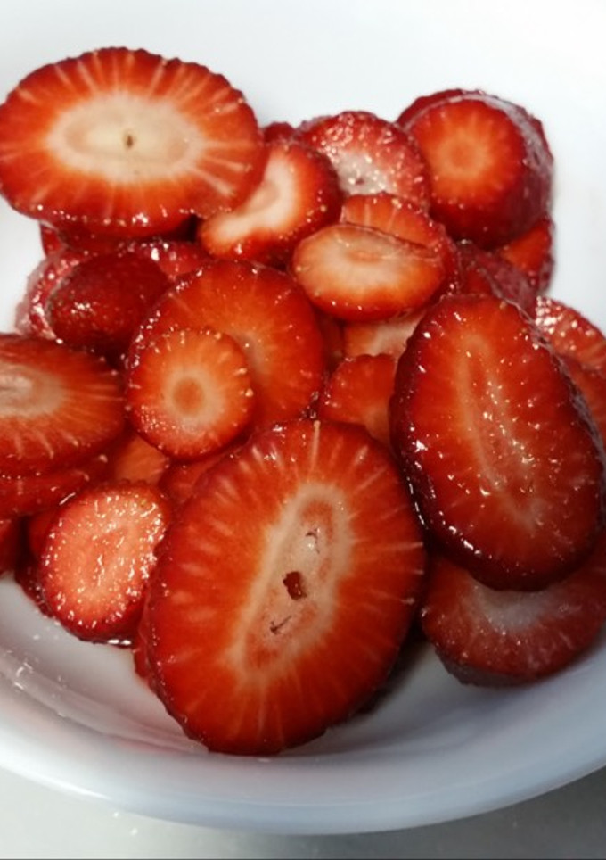 Una foto de Fresas Maceradas