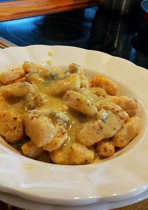 Foto principal de Gnocchi de calabaza con queso gorgonzola